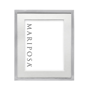 White Leather Frame- 8x10