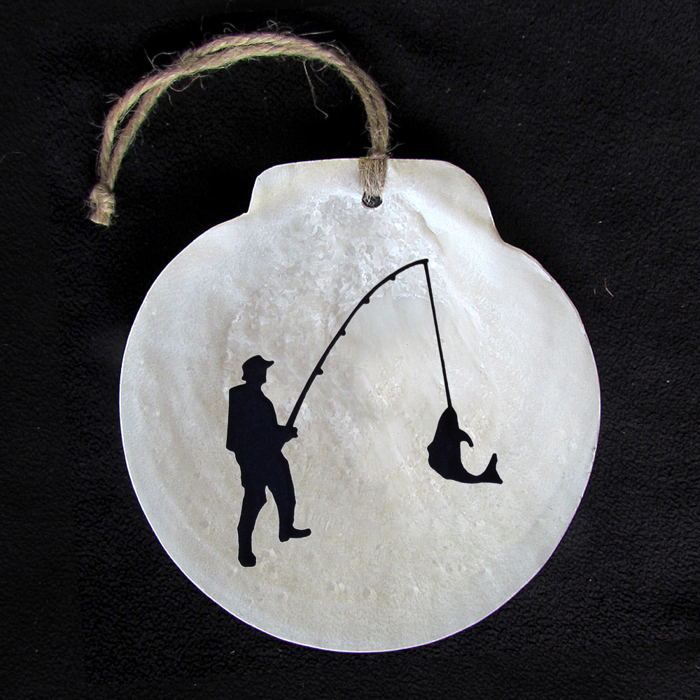 Chatham Shell Ornament- Fisherman