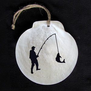 Chatham Shell Ornament- Fisherman