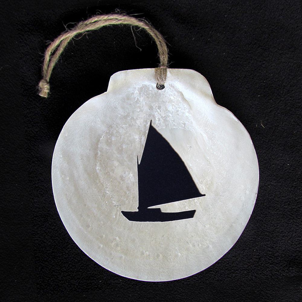 Shell Ornament Sailboat