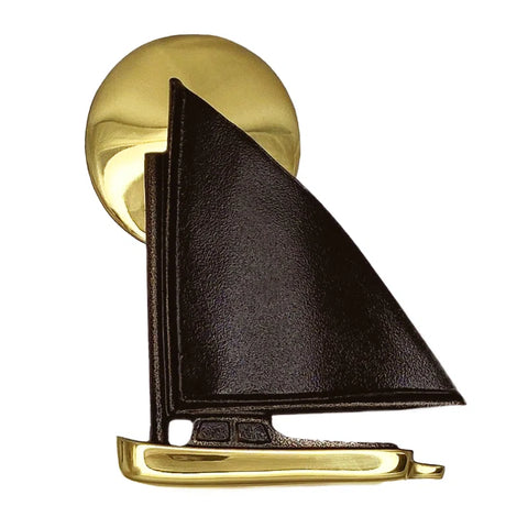 Cat Boat Door Knocker- Brass