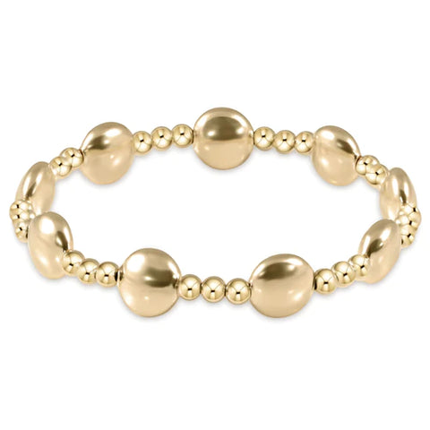 10mm Honesty Gold Sincerity Bead Bracelet