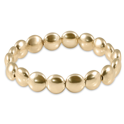 Honesty 10mm Gold Bead Bracelet