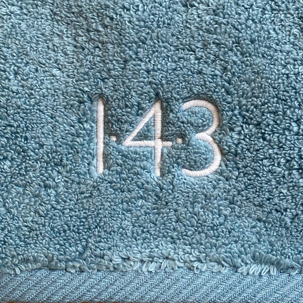 143 Milagro Fingertip Towel- Cerulean