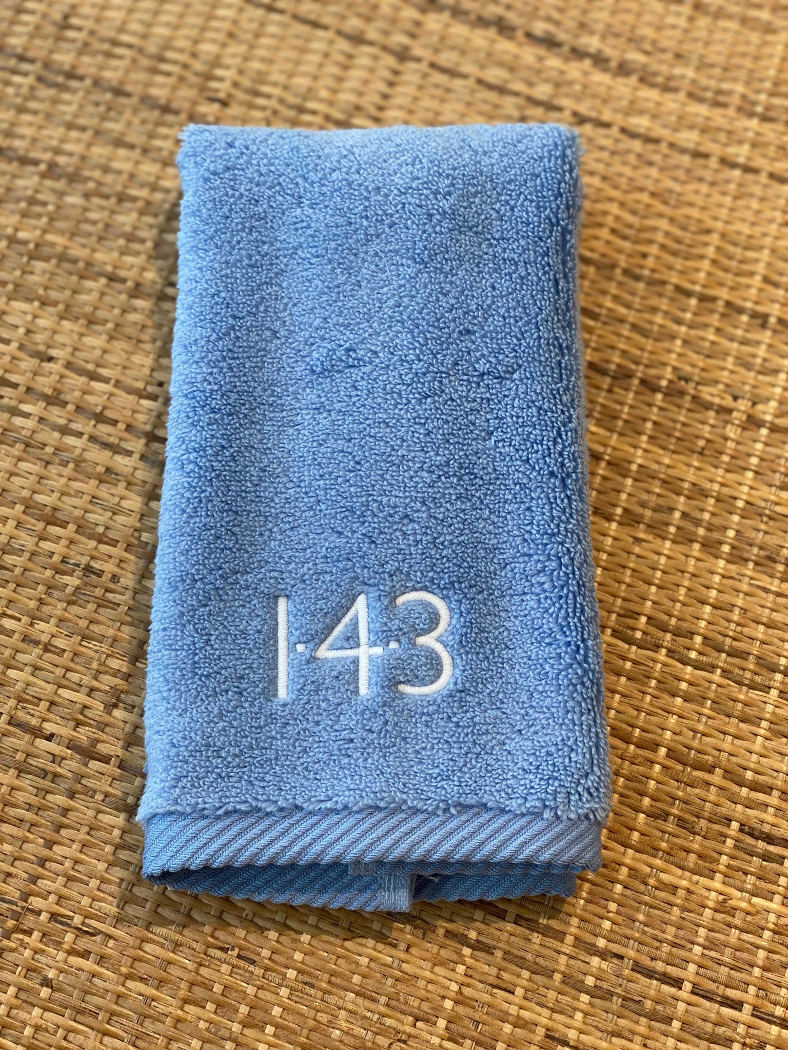 143 Milagro Fingertip Towel- Azure