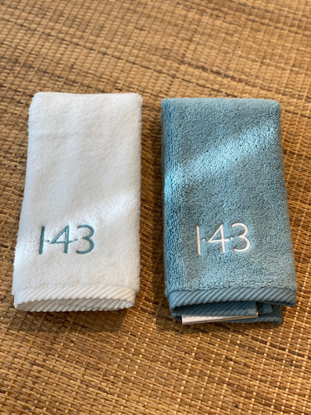 143 Milagro Fingertip Towel- Cerulean