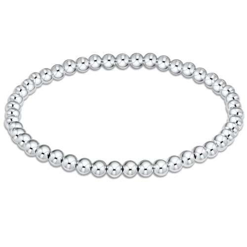 4mm Classic Sterling Bead Bracelet