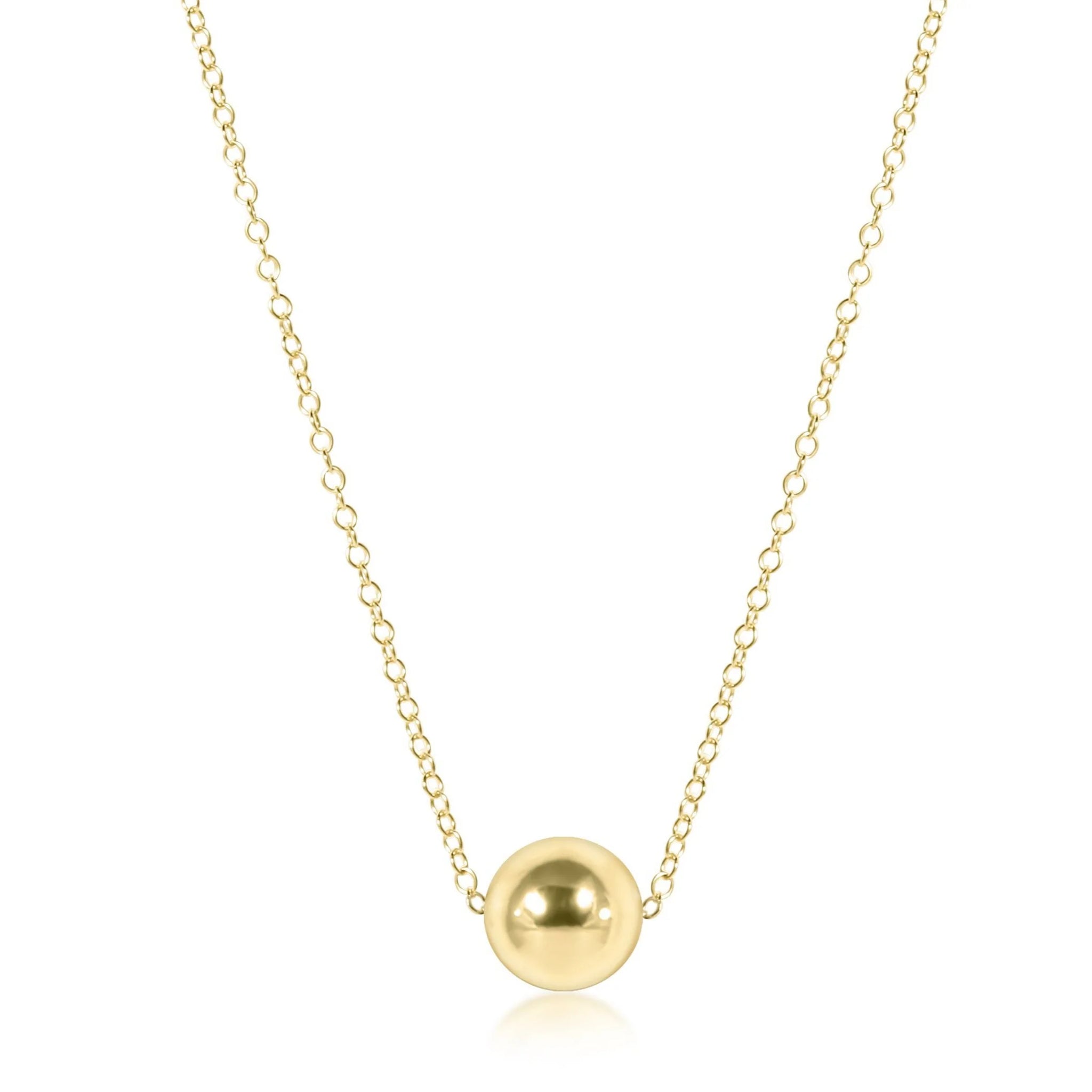 16" Classic 8mm Gold Necklace