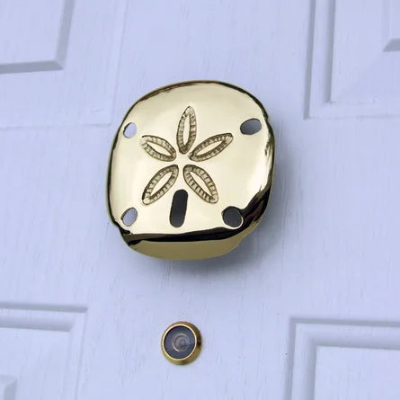 Sand Dollar Door Knocker- Brass