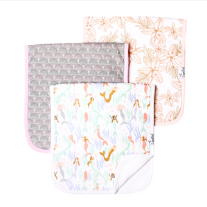 Coral - Set of 3 Burp Cloths