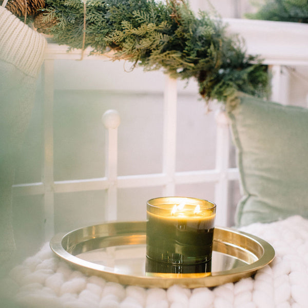 Frasier Fir 3-Wick Green Glass Candle