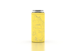 Map of Scituate Yellow Slim Can Cooler- 12oz