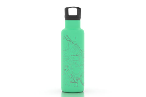 Scituate Map Water Bottle Green- 21oz