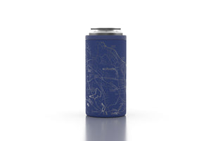 Map of Scituate Tall Can Cooler Midnight Blue- 16oz