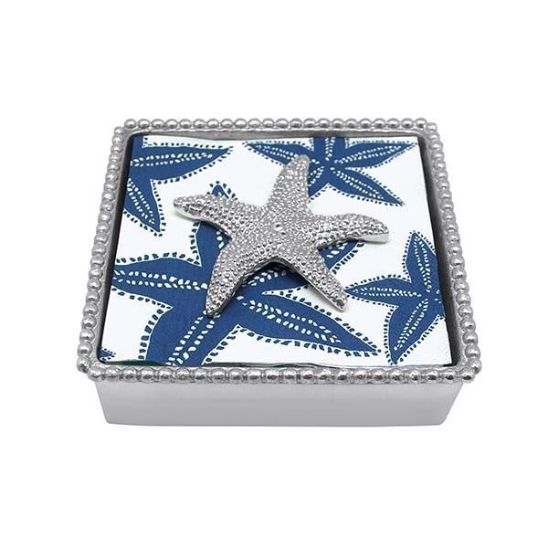 Beaded Napkin Box- Starfish