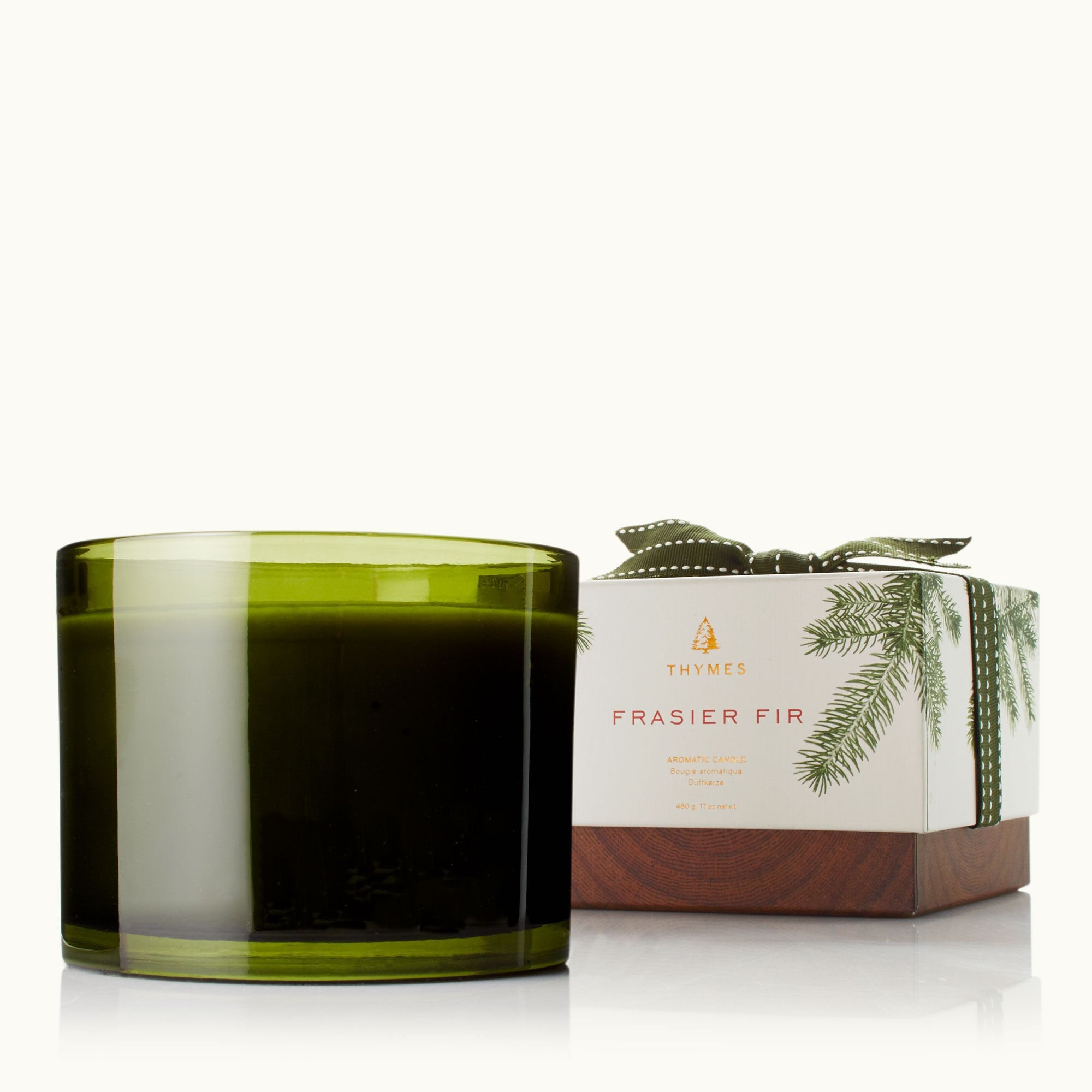 Frasier Fir 3-Wick Green Glass Candle
